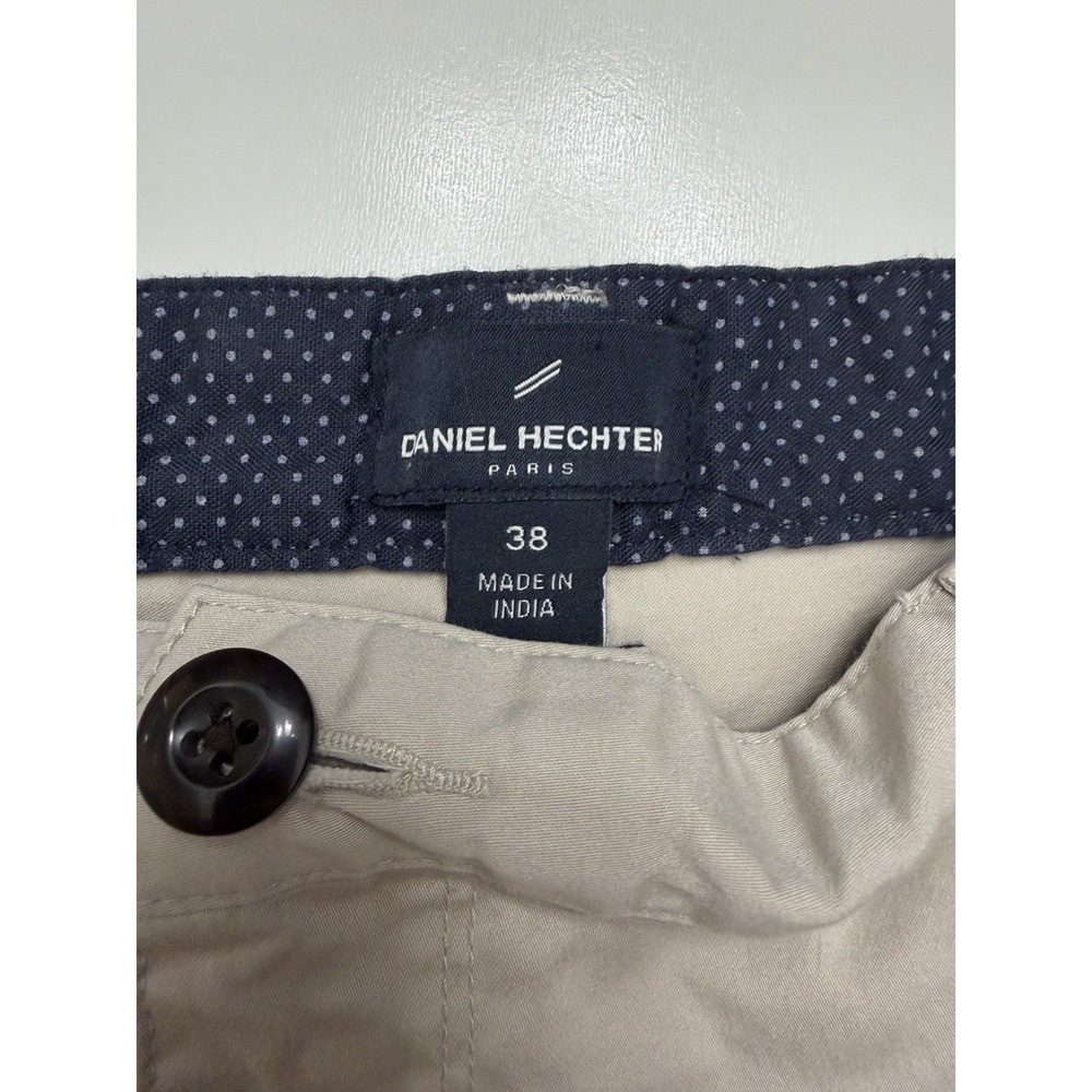Daniel Hechter Paris Men's Chino Shorts Khaki Size 38 Stretch 9" Inseam.    5239